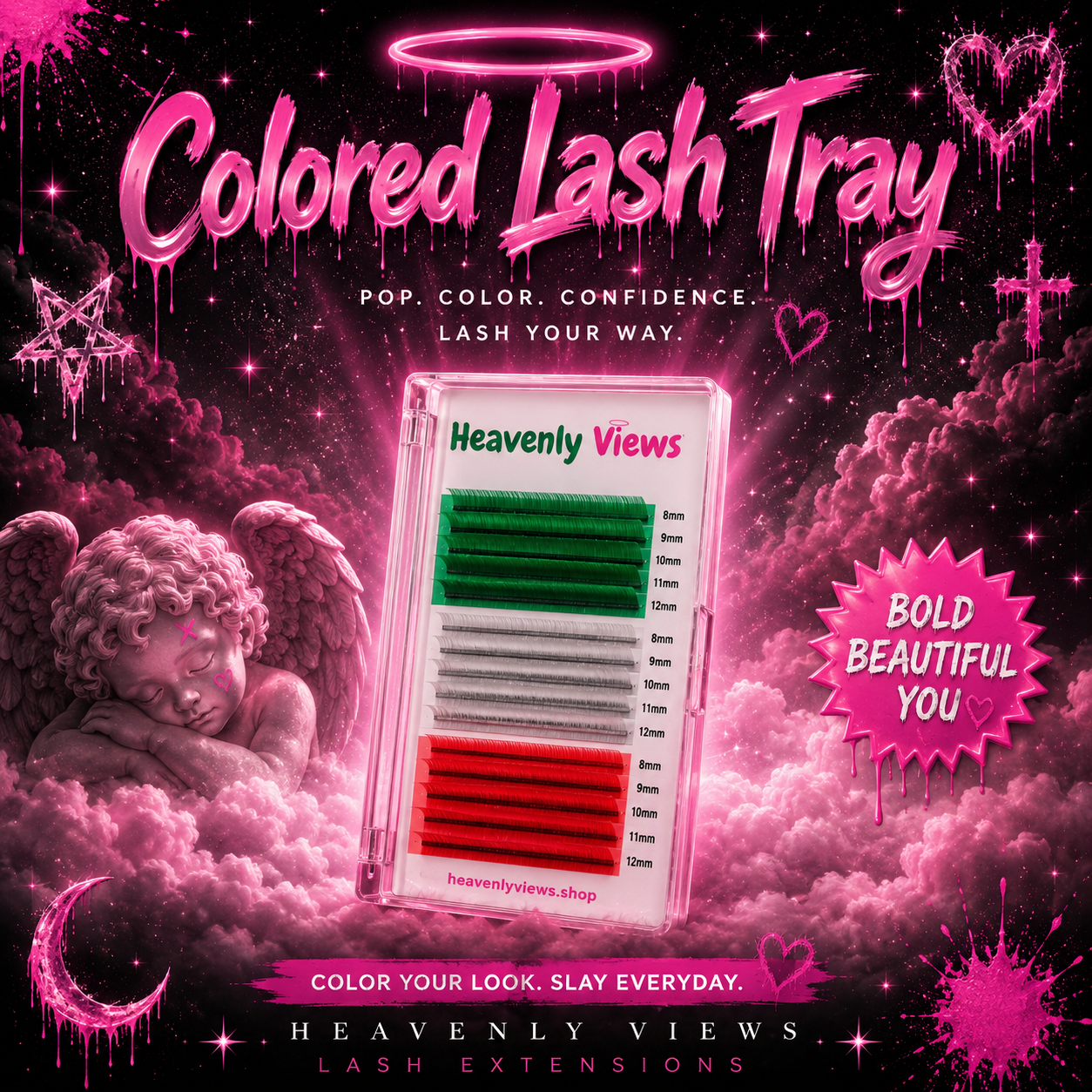 Colored lash tray 🇲🇽