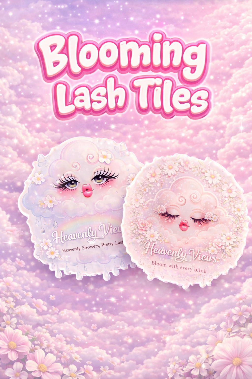 Blooming lash tiles
