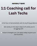 1:1 Coaching Call for Lash Artists ( 1 hour )