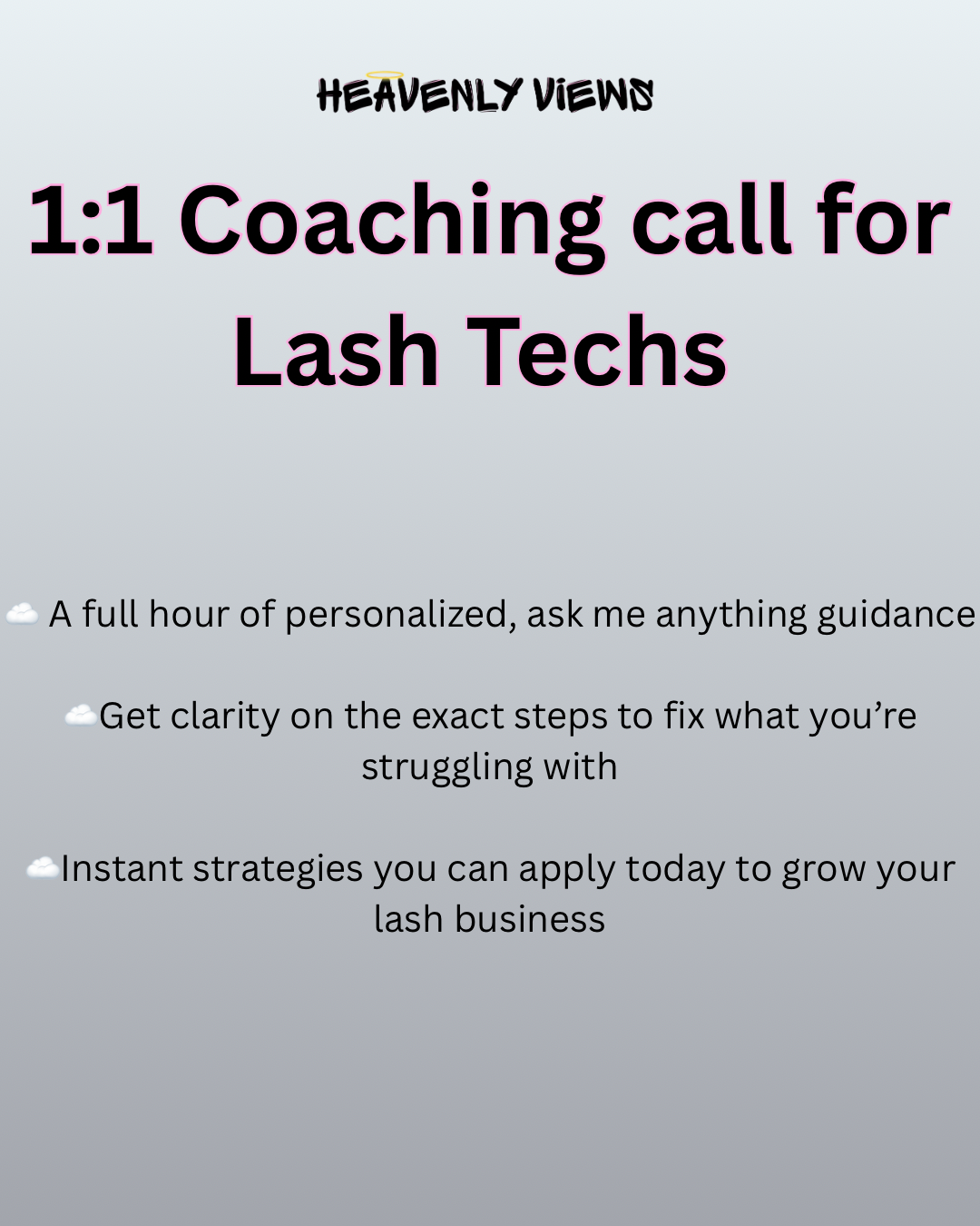 1:1 Coaching Call for Lash Artists ( 1 hour )